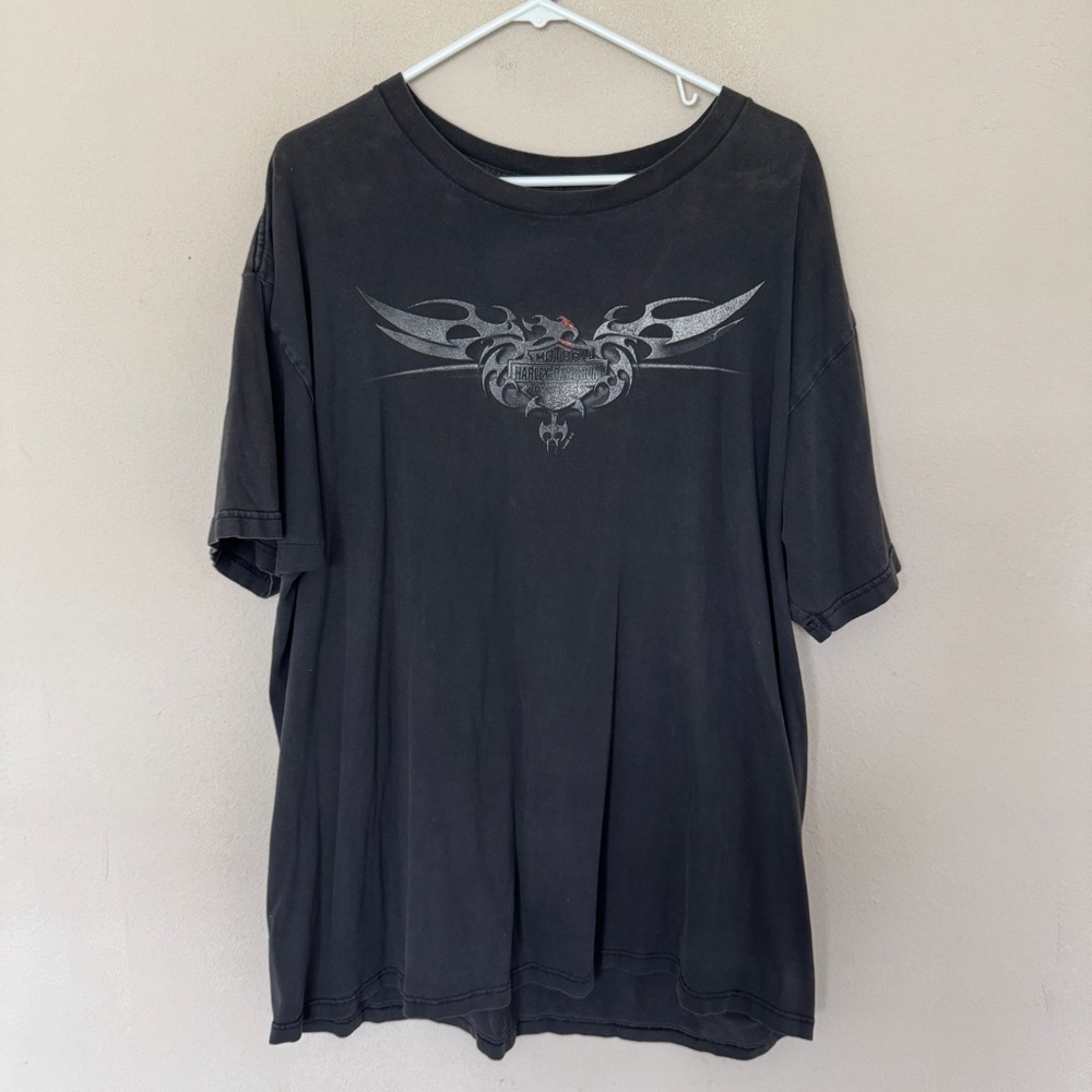 Harley Davidson Black T-Shirt Mens 2XL Schaeffer’s Orwigsburg, PA Vintage 2002